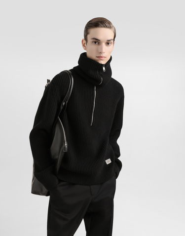 Пуловер Dolce & Gabbana Wool Cardigan With Logo Tag Черно | GXW42TJCVWKN0000, 3