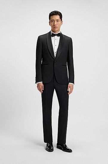 Риза BOSS Slim Fit Easy-Iron Stretch Cotton Poplin Dress Shirt Бяло | 50480070, 1