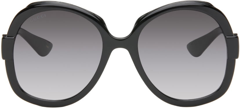 Слънчеви очила Gucci Black Oversized Sunglasses Черно | GG1432S-001