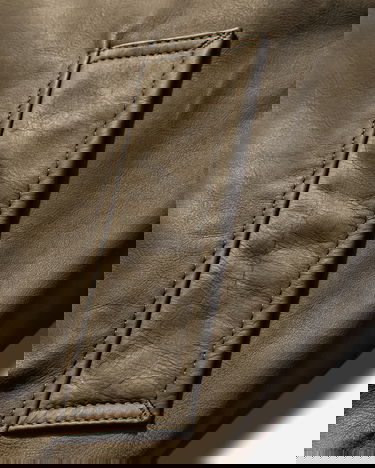 Яке бомбър OUR LEGACY Compel Leather Bomber Jacket with Fur Hood Зелено | M4259CO 001, 4