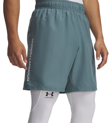 Къси панталони Under Armour Tech Woven Wordmark Short Тюркоазено | 1383356-587, 0