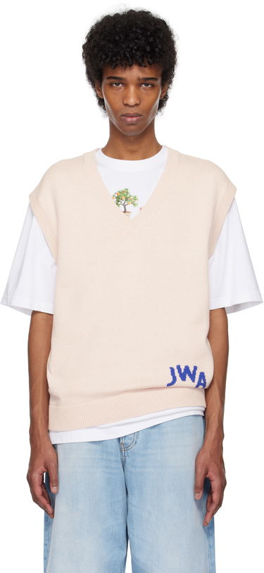 Жилетка JW Anderson JW Anderson 'JWA' V-Neck Knit Vest Розово | KW1349-YN0398, 0