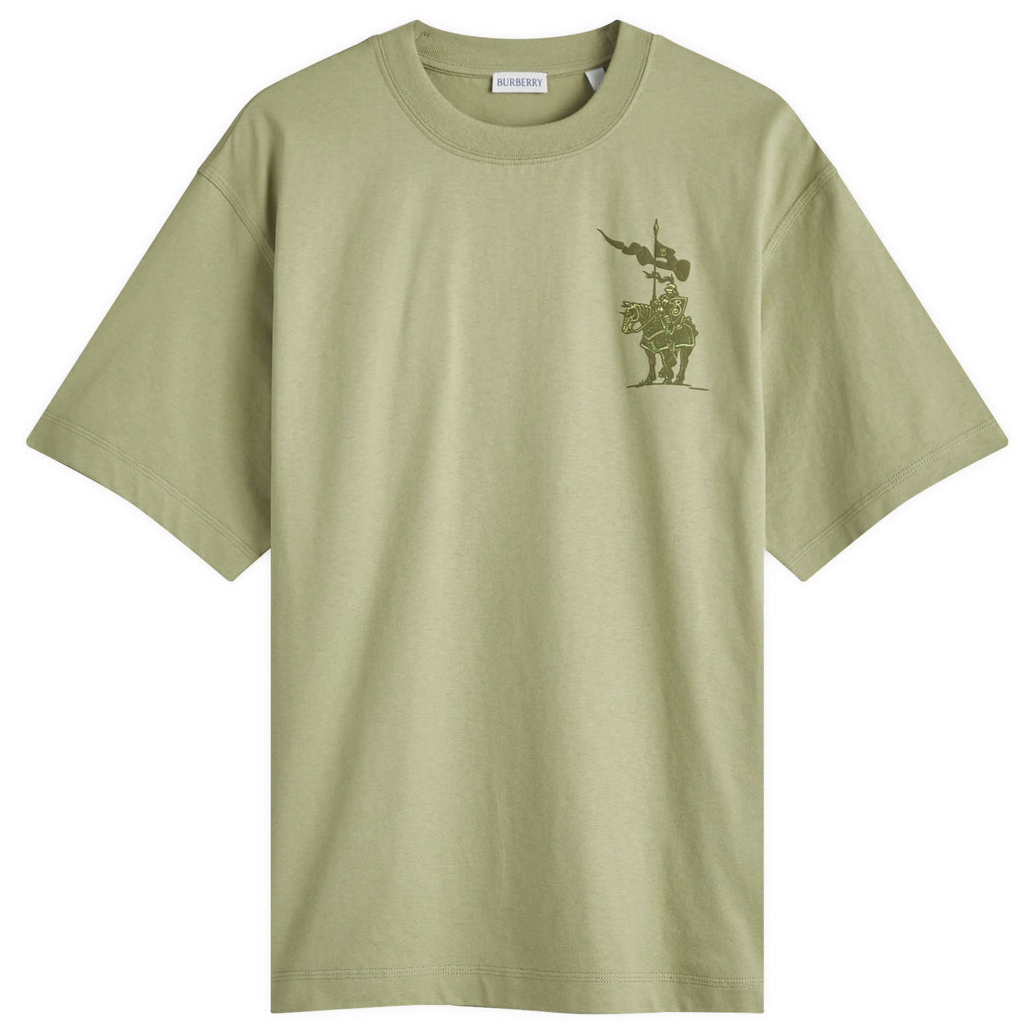 Тениска Burberry Knight Logo Graphic T-Shirt Зелено | 8102450-C1744, 0