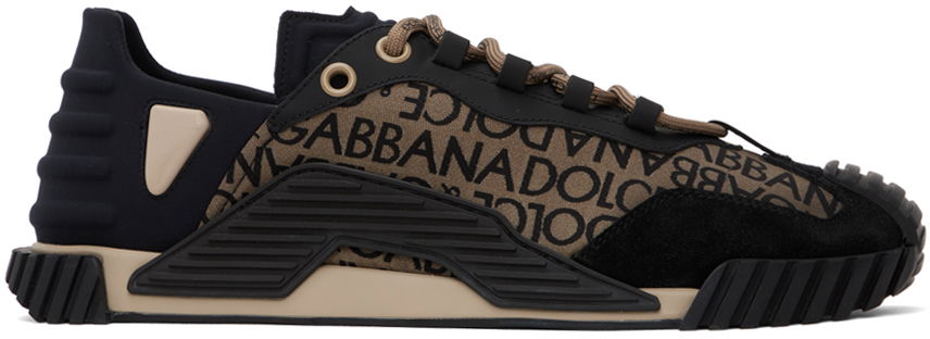 Кецове и обувки Dolce & Gabbana Brown & Black NS1 Sneakers Кафяво | CS1810 AQ256, 0