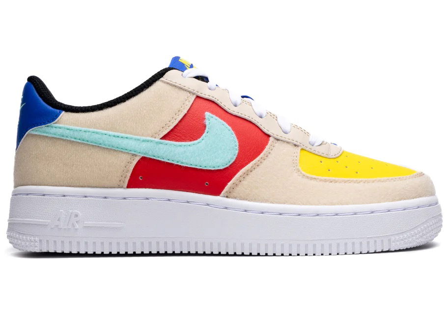 Кецове и обувки Nike Air Force 1 Low "Multi-Color Velcro" GS Многоцветен | FN7818-100, 0
