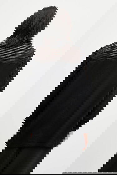 Тениска Rick Owens Rick Owens DRKSHDW Knitted - Girdered Long-Sleeve T-Shirt Черно | CM01E1673.CHJGOM, 2