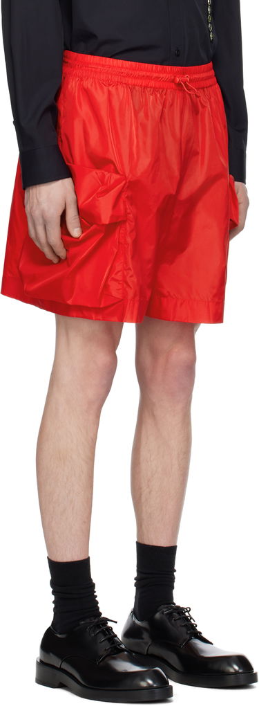 Къси панталони Simone Rocha Simone Rocha Cargo Flap Pocket Drawstring Shorts Червено | 4135 1067, 1