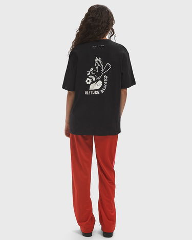 Тениска Samsoe Samsoe Sanature T-Shirt with Floral Embroidery Черно | U25100020-BLACK-NATURE, 2