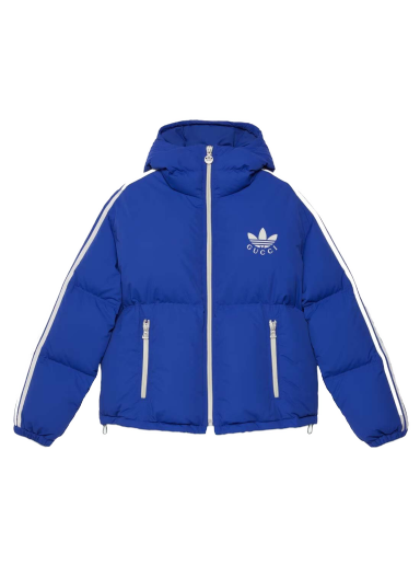 Пухо яке Gucci adidas x Nylon Down Jacket Blue Синьо | ‎713718 ZALC7 4309
