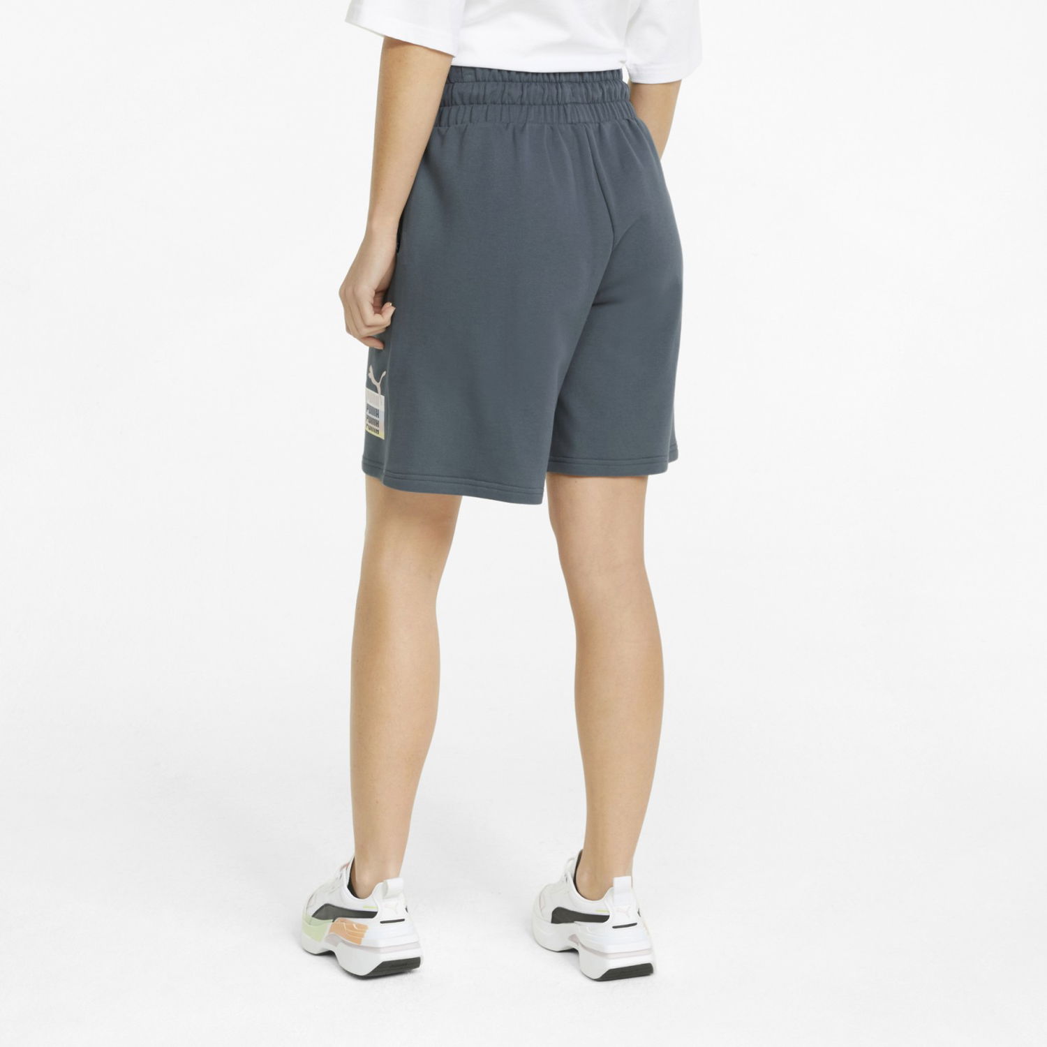 Къси панталони Puma Brand Love High Waist Longline Сиво | 534464-42, 1