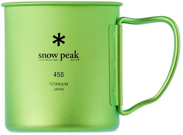 Бутилки за пиене Snow Peak Titanium Single 450 Cup Зелено | MG-043GR-US, 0