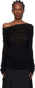 Ann Demeulemeester TIzziana Knitted Off-Shoulder Top