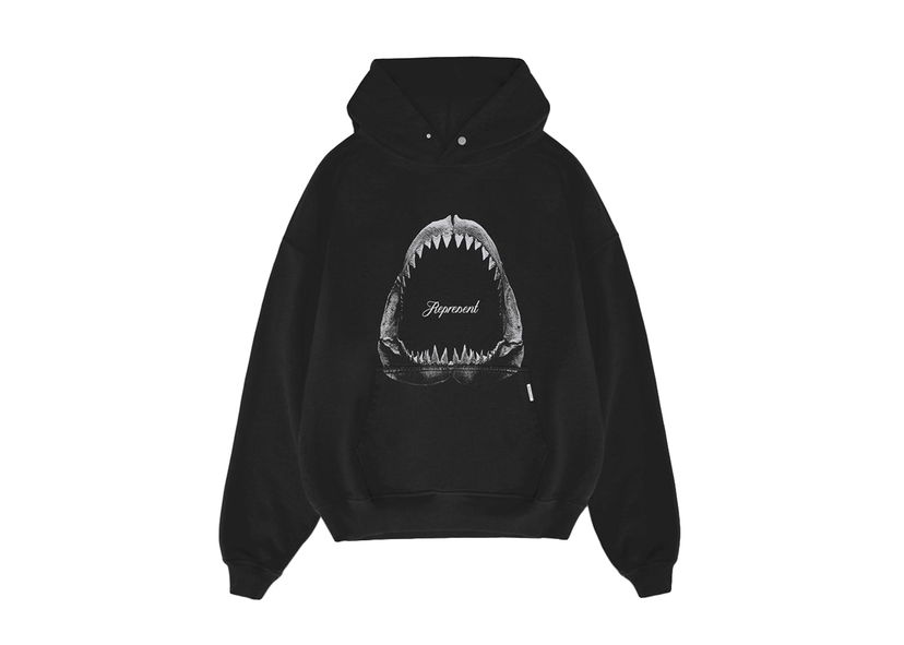 Суитчър Represent Clo Represent Shark Jaws Hoodie Off Black Черно | M04286-171