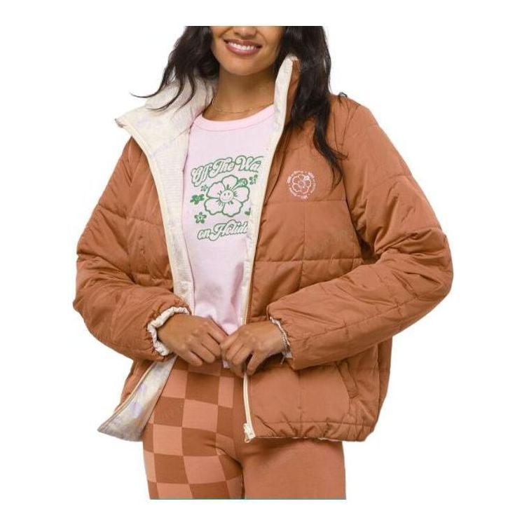 Пухо яке Vans Reversible Puffer Jacket Кафяво | VN0A7YKQYLX, 0