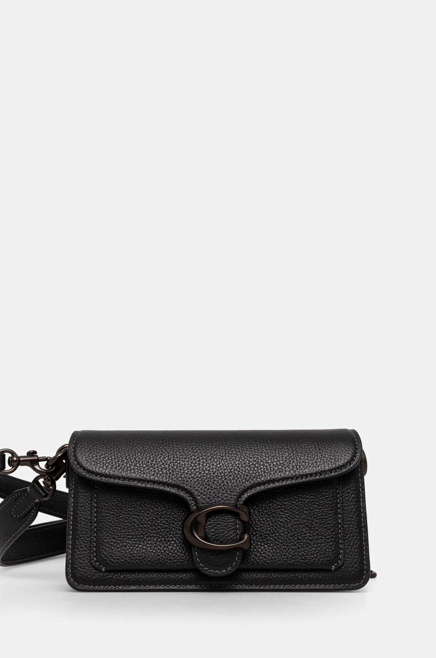 Чанта през рамо Coach Tabby Leather Shoulder Bag Черно | CY201, 0