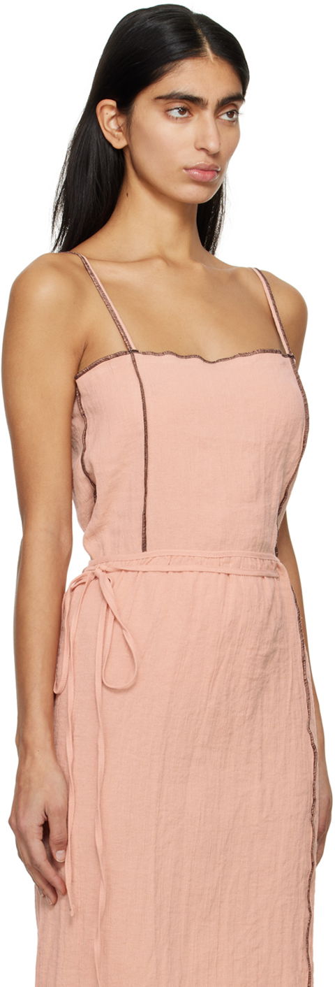 Pокля Baserange Baserange Shok Sleeveless Midi Dress Розово | TOSKS-LC-SP24, 1