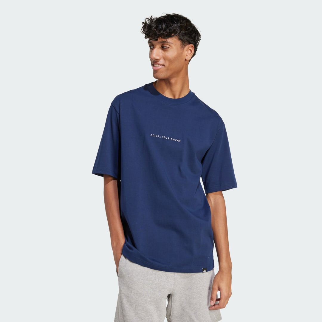 Тениска adidas Performance Codes Doodle Camp Graphic Tee Синьо | JJ3972, 0
