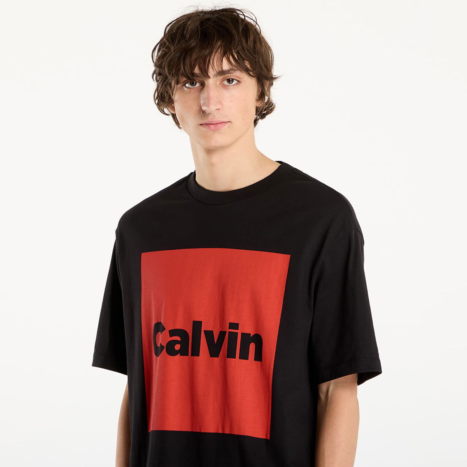 Тениска CALVIN KLEIN T-shirt Calvin Box Graphic Tee Черно | LV04RD813G UB1, 1