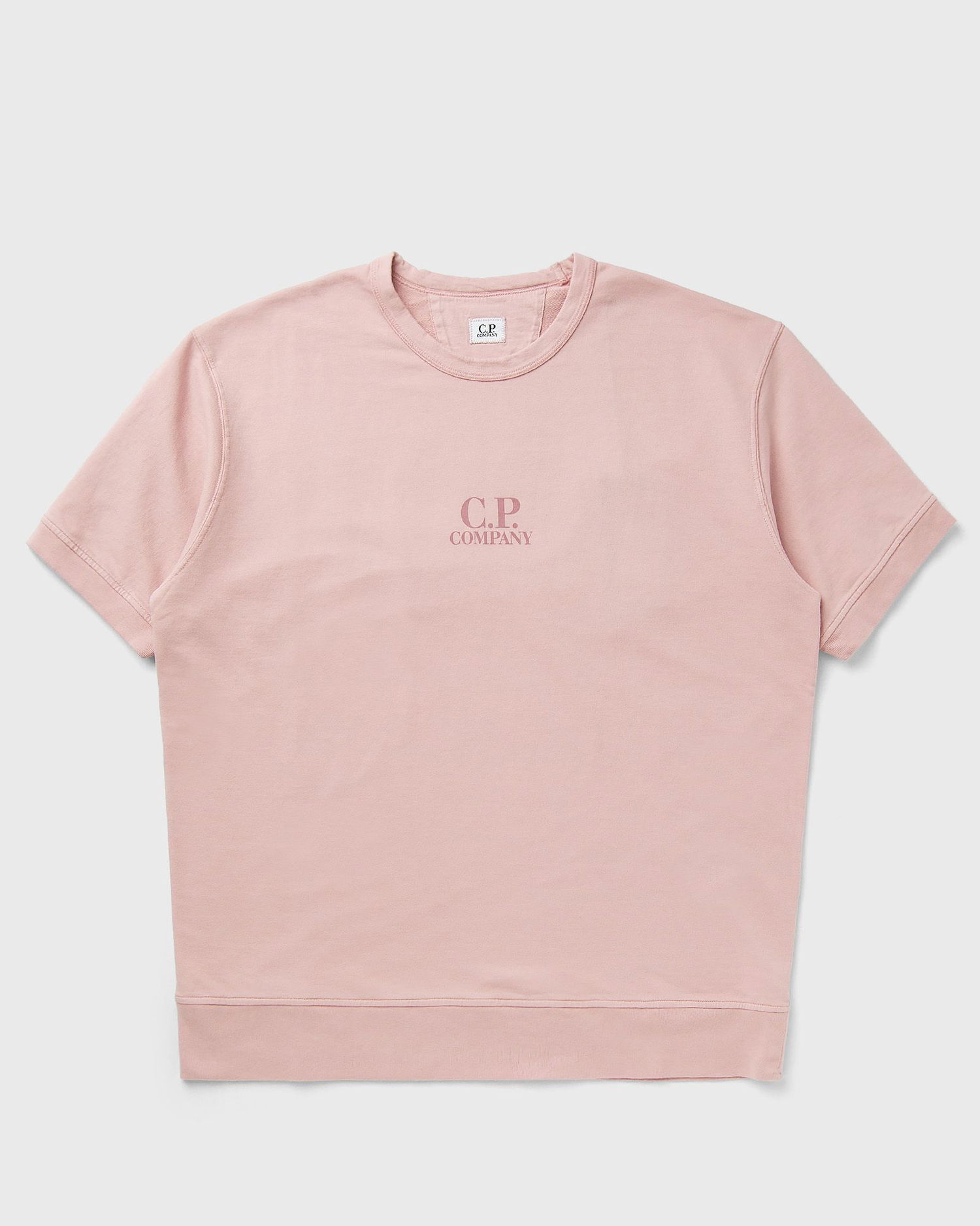 Суитчър C.P. Company C.P. Company Short Sleeve Fleece Sweatshirt Розово | 18CMSS159A002246G-520, 0