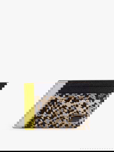 Портфейл Dolce & Gabbana Dolce & Gabbana Leopard Print Card Holder Многоцветен | BP3325A6N738Z857, 0