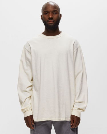 Тениска John Elliott Long Sleeve University Tee Salt Бяло | A189M14519A, 2