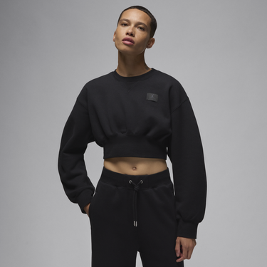 Суитчър Jordan Jordan Flight Fleece Cropped Sweatshirt Черно | FV7152-010, 0