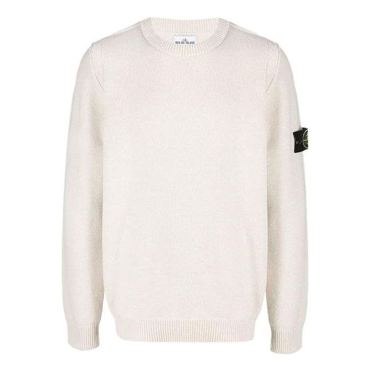 Пуловер Stone Island Stone Island Logo Patch Knit Sweater Бежово | 7915508A3-V0097, 0