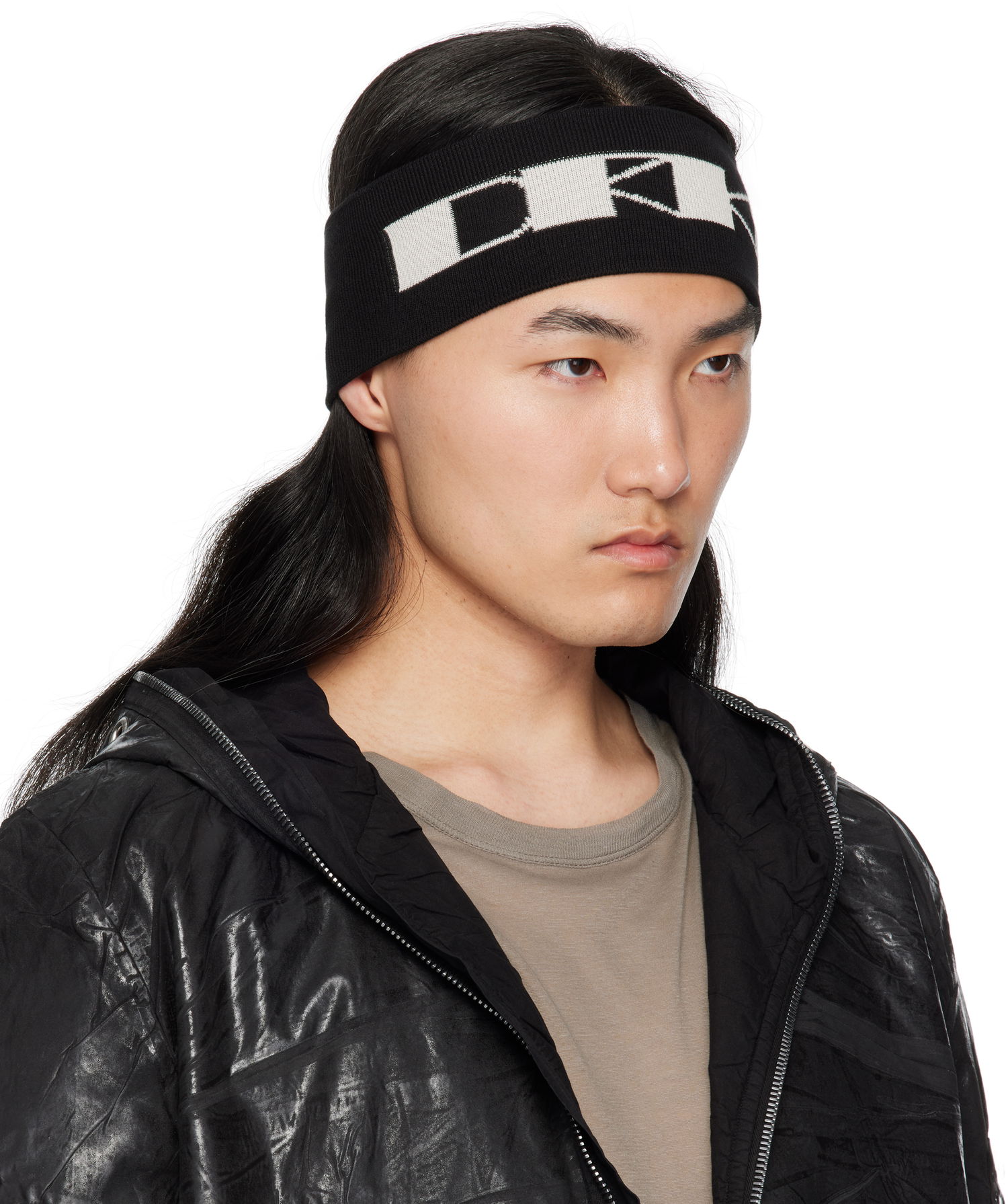 Шал Rick Owens Rick Owens DRKSHDW Hollywood Cotton Headband Черно | DA01E3480 KP6, 1