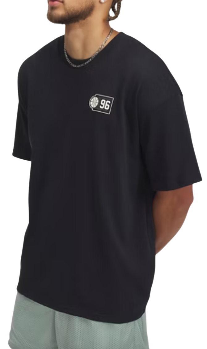 Тениска Under Armour HWT Hoops Courtside T-Shirt Черно | 1390191-001, 0