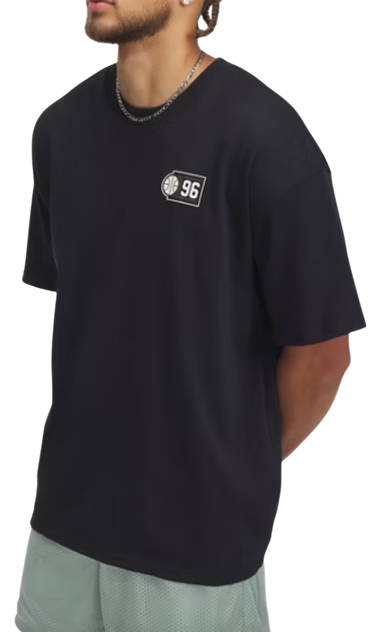 Тениска Under Armour HWT Hoops Courtside T-Shirt Черно | 1390191-001, 0