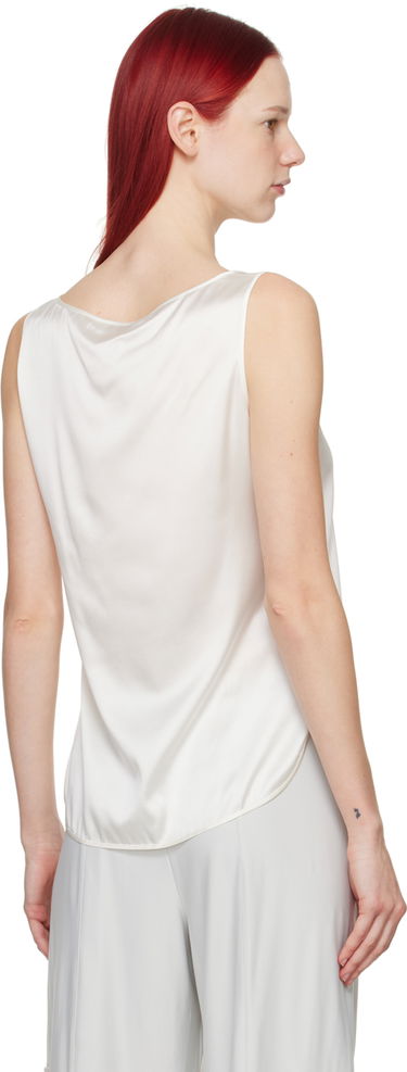 Потник Max Mara Max Mara Leisure Pan Silk Tank Top Бяло | 2416161038600, 2
