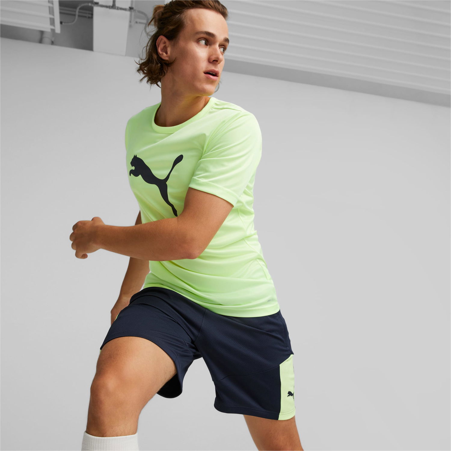 Тениска Puma individualRISE Logo Men's Soccer T-Shirt Зелено | 658128_47, 0