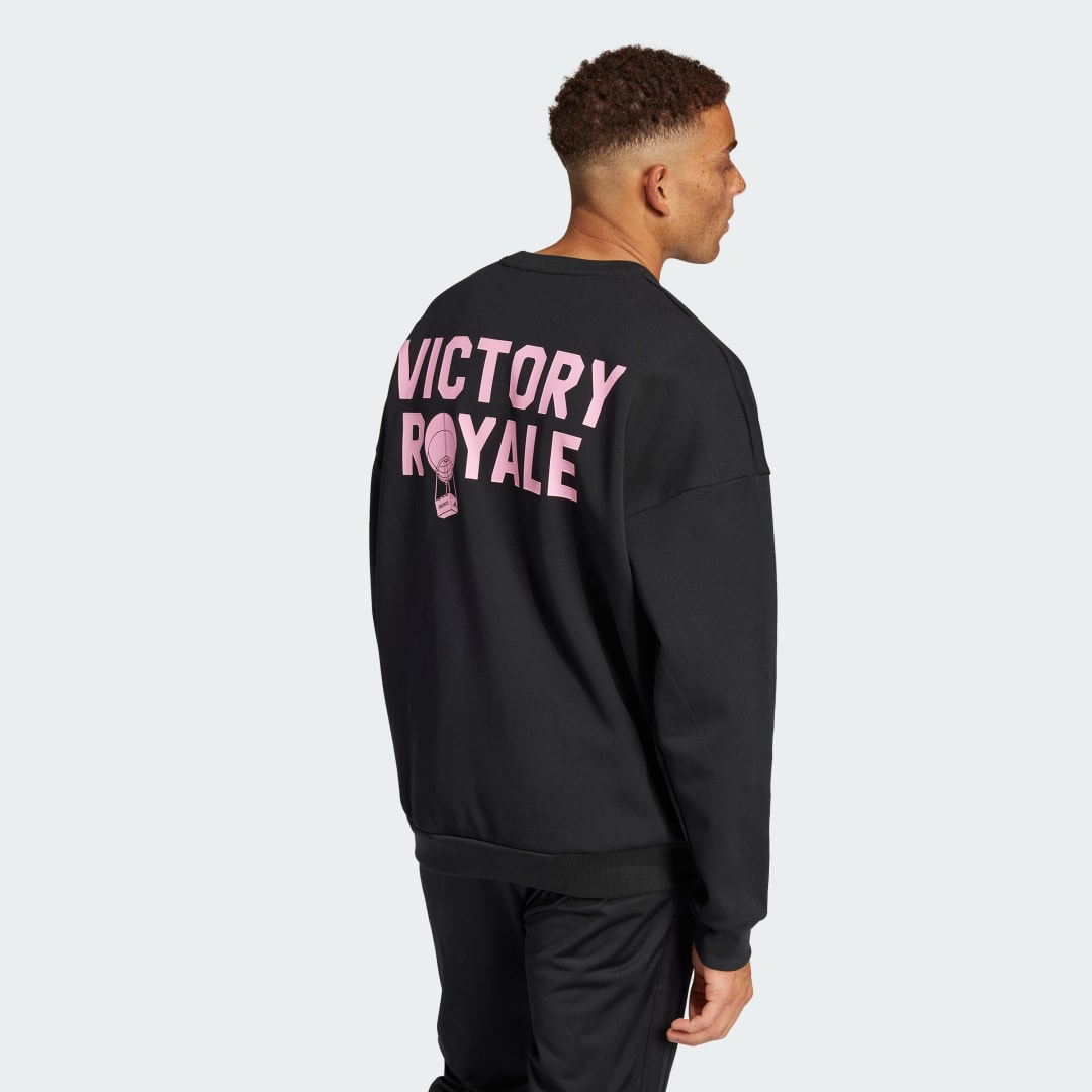 Суитчър adidas Performance Fortnite x Future Icons Three Bar Logo Crewneck Sweatshirt Черно | JV9948, 1