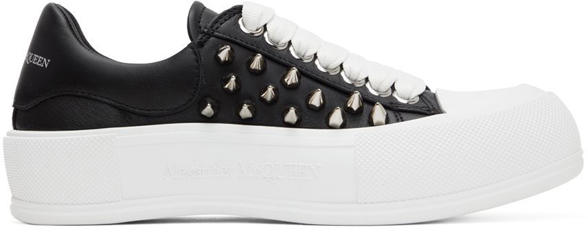 Кецове и обувки Alexander McQueen Deck Plimsoll Sneakers Черно | 708083WHT9K, 0