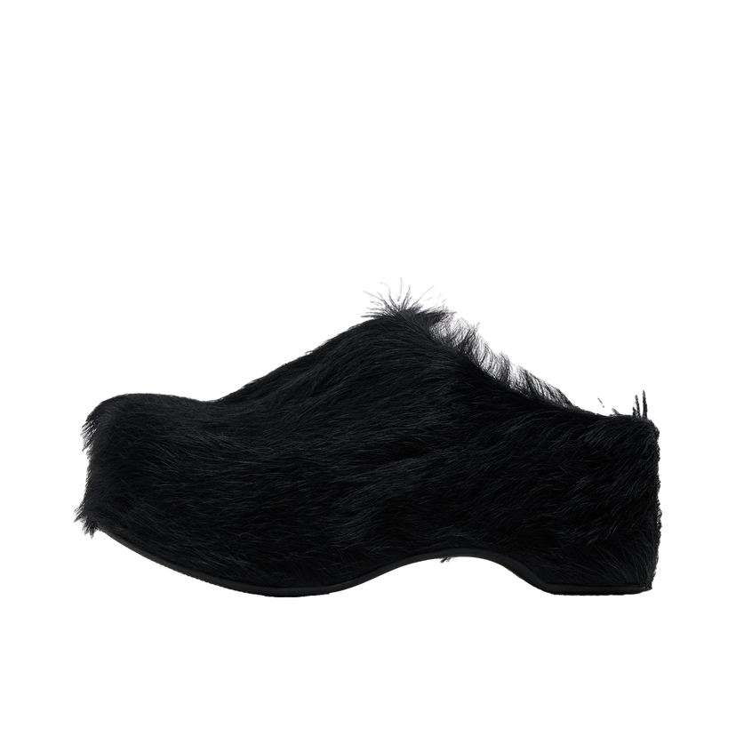 Кецове и обувки Marni Fur Platform Loafers Черно | SBMS010104 P4122