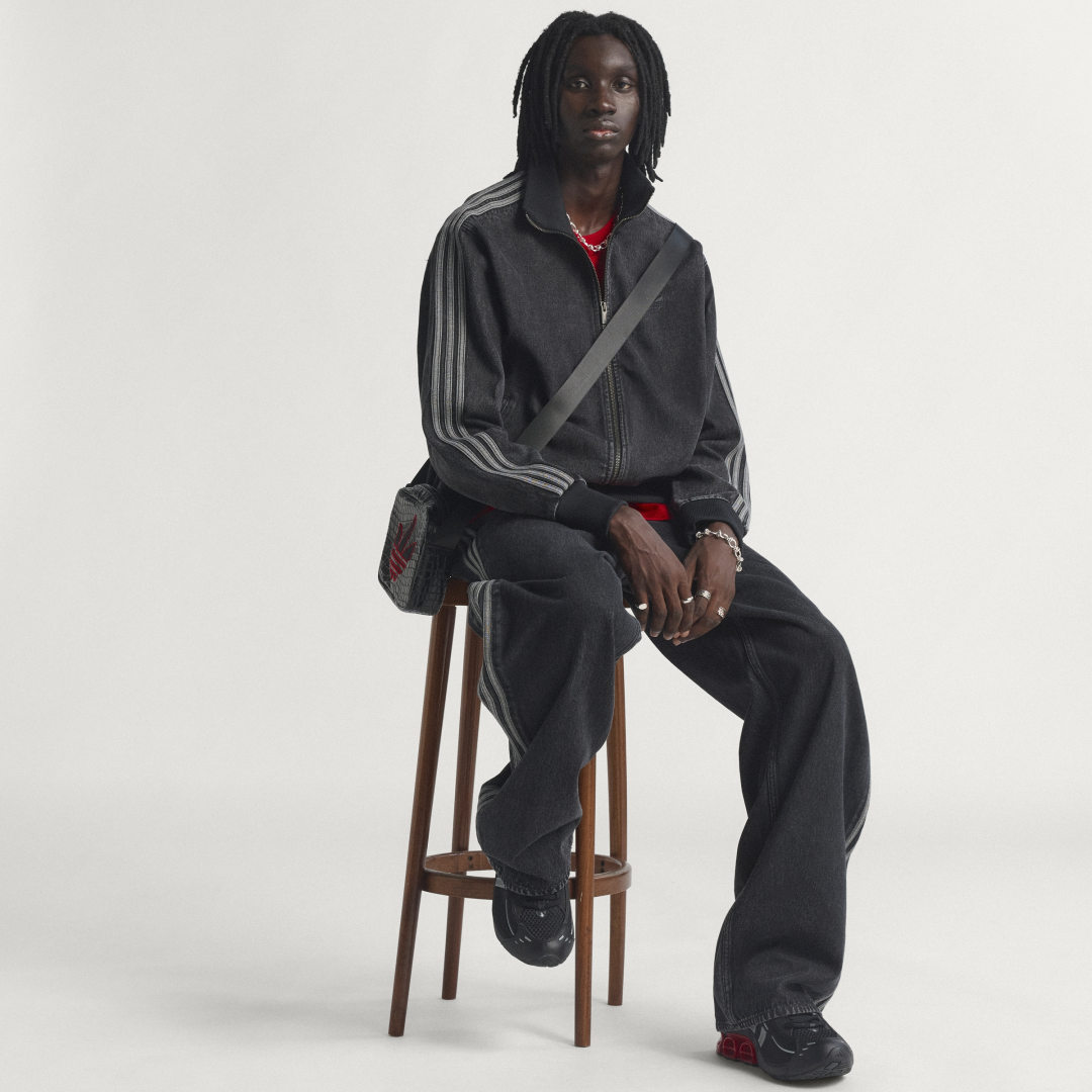 Яке adidas Performance Adicolor Denim Firebird Track Jacket Черно | KD1516, 0