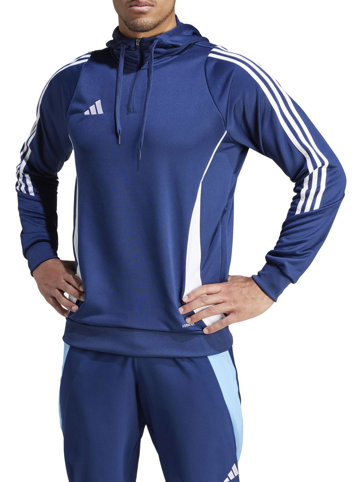 Суитчър adidas Performance TIRO24 TRHOOD Тъмно синьо | ir9398, 0