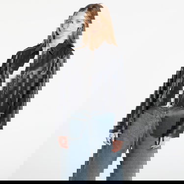 Яке CALVIN KLEIN Leather Moto Jacket Черно | LV047E501G UB1, 0