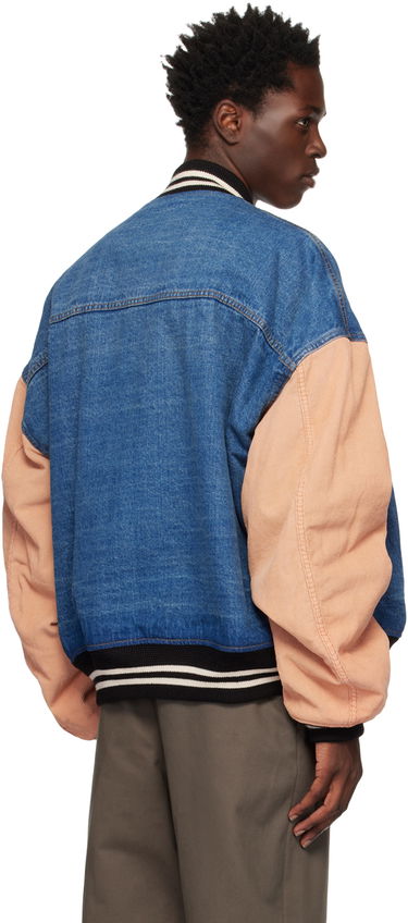 Яке бомбър We11done We11done Denim Varsity Jacket Синьо | WD-DJ3-22-371-U-BL, 2