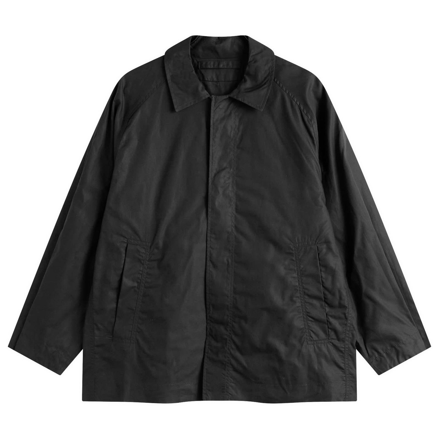 Яке Baserange Baserange Even Waxed Cotton Jacket, Size Small Черно | OUEJ-WC-WI25, 0