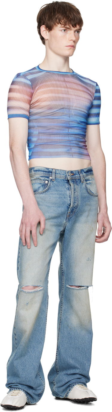 Тениска Jean Paul Gaultier Jean Paul Gaultier 'The Air' Baby Tee Синьо | 25/03-W-TO318-M005P-565034, 3