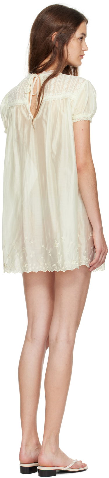 Pокля GUIZIO Guizio Aviva Lace Mini Dress Жълто | P25403W154, 2