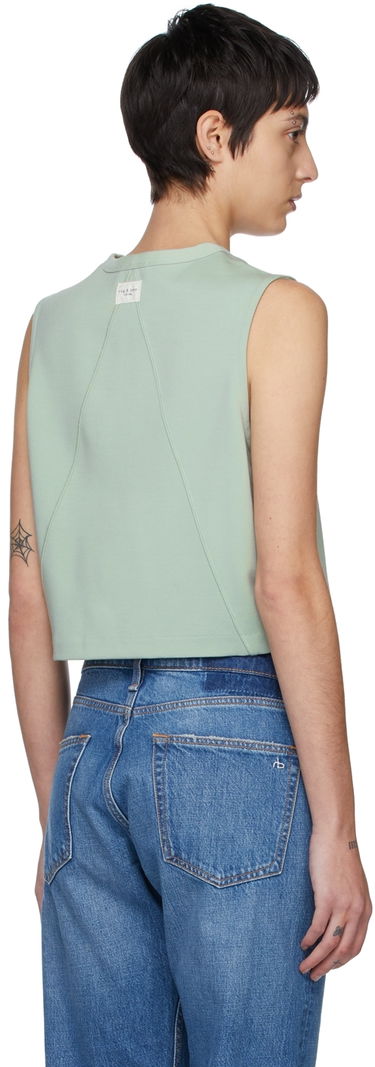 Потник rag & bone Rag & Bone Archetype Cropped Roxie Tank Top Зелено | WAW21HA023KL23, 2
