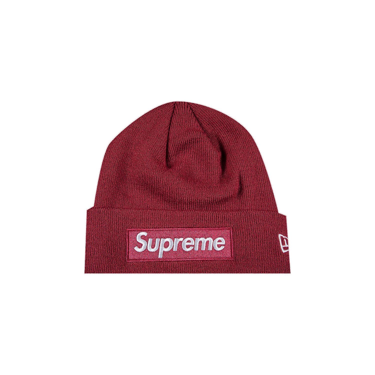 Шапка Supreme New Era x Box Logo Beanie Червено | FW21BN9 PLUM, 0