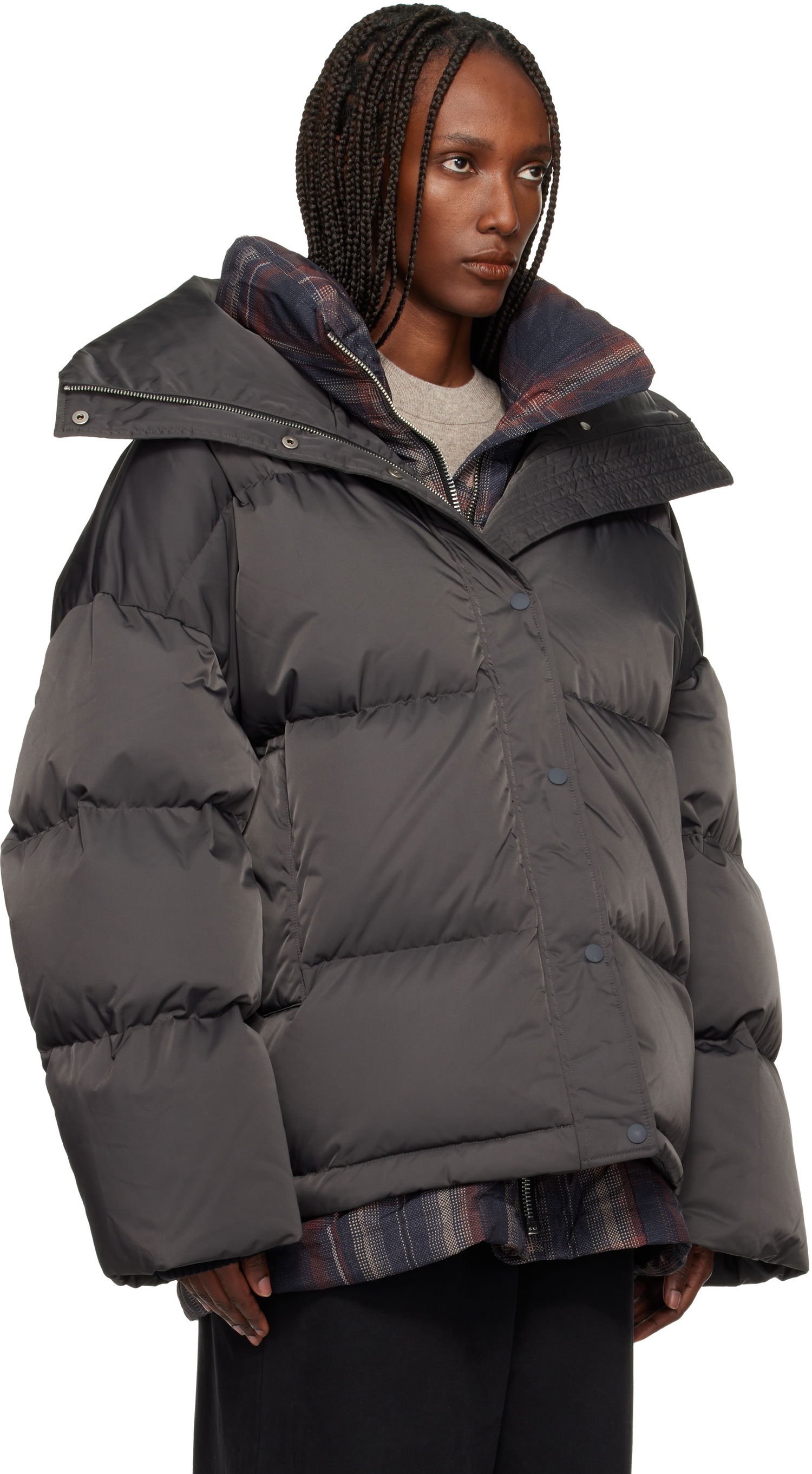 Пухо яке Acne Studios Acne Studios Oversized Puffer Down Jacket Сиво | A90674-, 1
