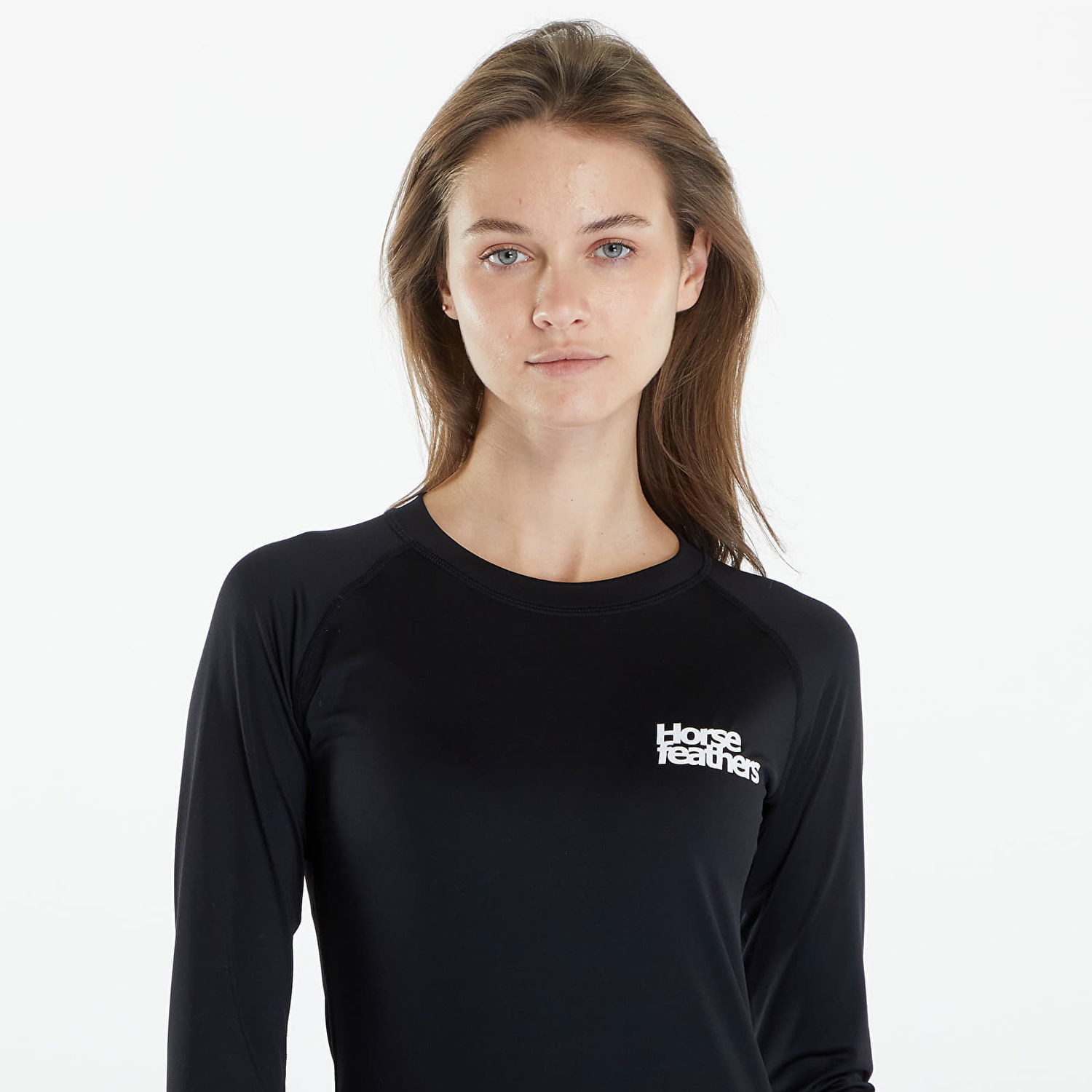 Тениска Horsefeathers Vala Ls Top Black/ White Черно | TW025C, 1