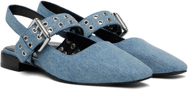 Облекло rag & bone rag & bone Astra Slingback Ballerina Flats Синьо | WFF24SF002UB2, 3