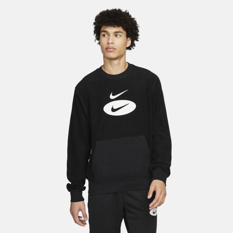 Суитчър Nike Sportswear Swoosh League French Terry Crew Черно | DM5464-010, 0