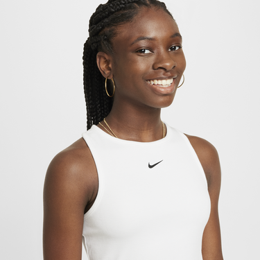 Съкратен топ Nike Crop Top Бяло | FZ5551-100, 4