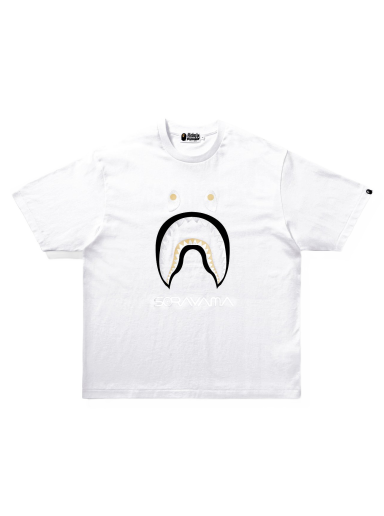 Тениска BAPE Hajime Sorayama x Shark Tee Бяло | 001TEH231945